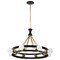 Nuvo Marsden 8-Light Chandelier Matte Black and Natural Brass 60/7868 - alternate 1